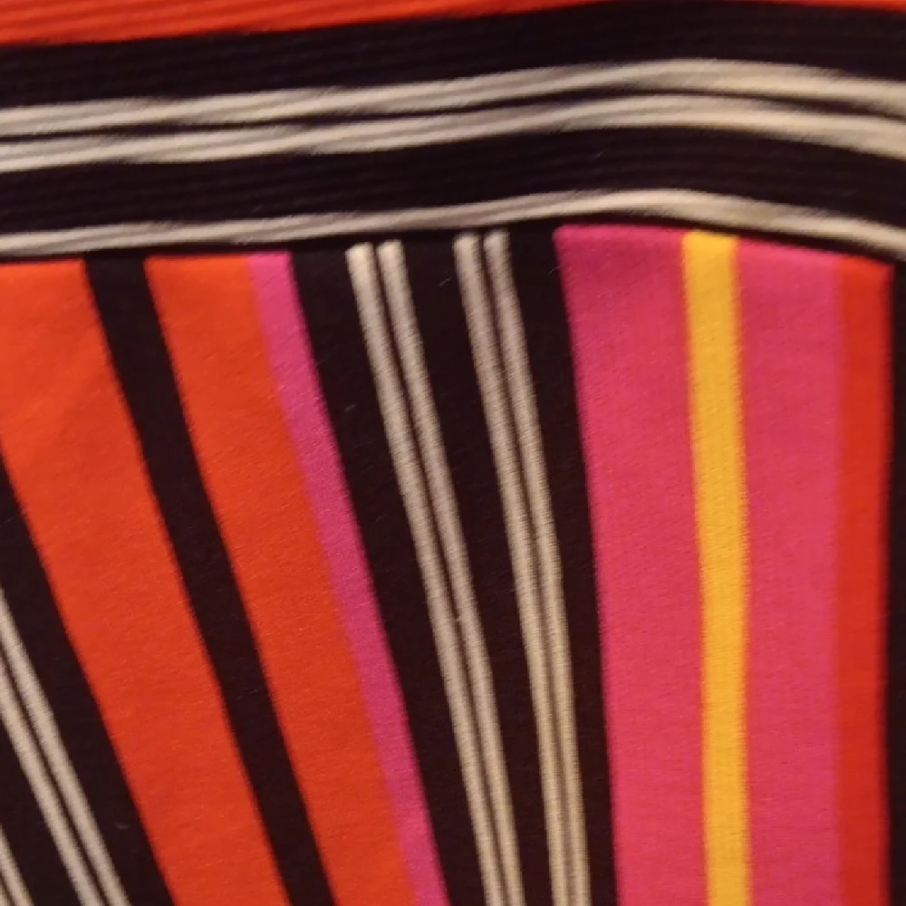 Cato Orange Black Sheath Midi Dress V-Neck Short Sleeve - Picture 9 of 14